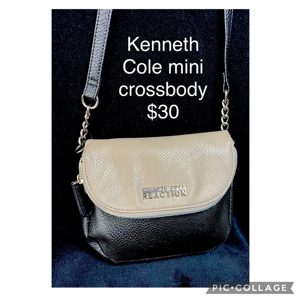 KENNETH COLE FULL LEATHER CROSSBODY